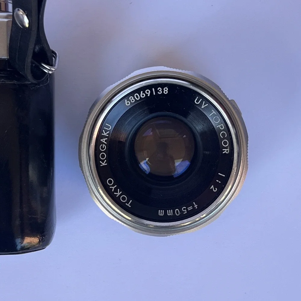 VTG Topcon Unirex 35mm SLR Camera UV Topcor 50mm f2 Lens Case Parts Repair